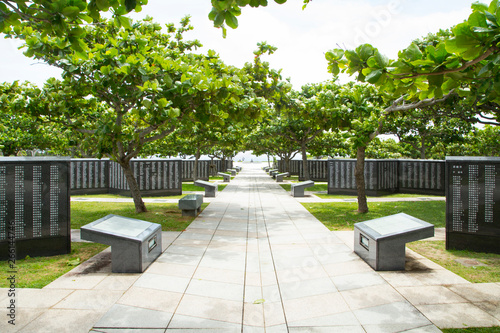 Cornerstone of Peace in Okinawa,Japan Fototapet