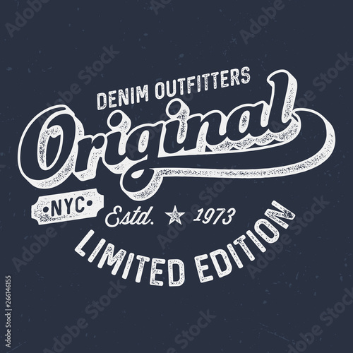 Original Denim Outfitters - Aged Tee Design For Printing