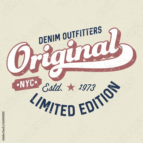 Original Denim Outfitters - Tee Design For Printing