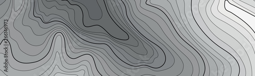Map line of topography. Vector abstract topographic map concept with space for your copy. Black and white wave. Abstract paper cut. Abstract colorful waves. Wavy banners. Color geometric form.