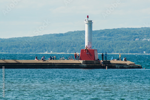 Petoskey Pierhead Lighthouse, Petoskey, Michigan photo