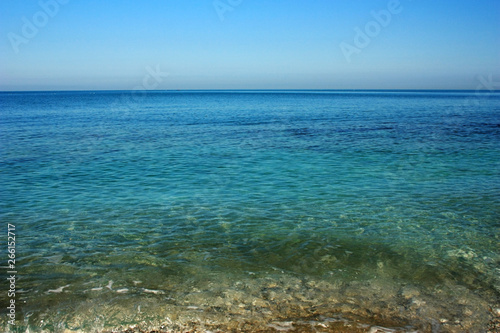 Green and blue sea surface