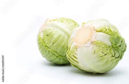 cabbage isolated on white © onairjiw