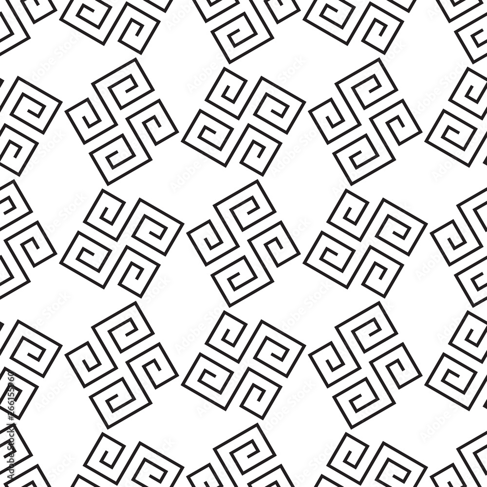 Greece vintage ethnic seamless pattern. Meander. Folk abstract repeating background texture. Cloth design. Wallpaper. Mosaic.