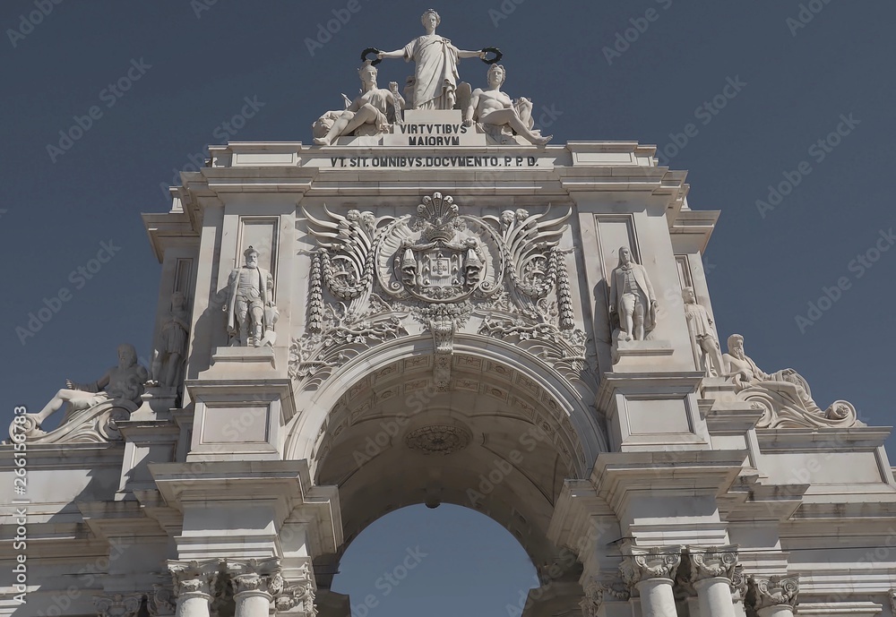 Fototapeta premium Arco da Rua Augusta at Praca do Comercio