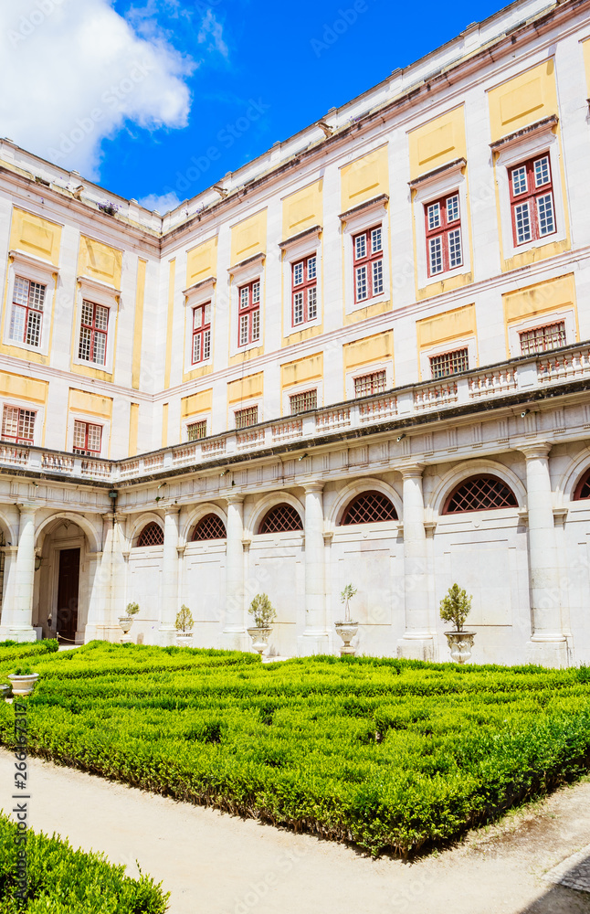 Palacio Nacional de Mafra (Palace of Mafra) the most monumental palace and monastery in Portugal. Southern Europe, Portugal