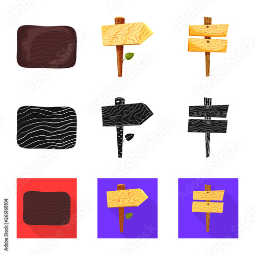Isolated object of raw  and forest  logo. Collection of raw  and hardwood vector icon for stock.