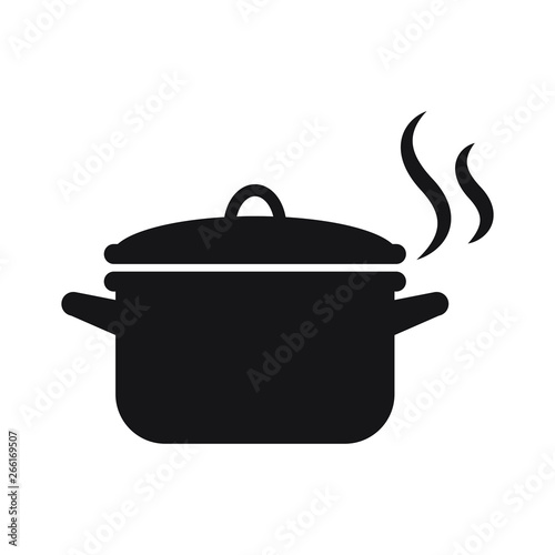 Pot icon isolated vector illustration