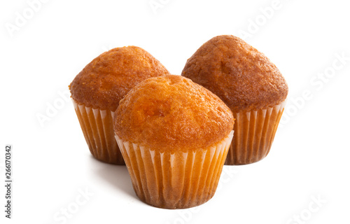 small cupcakes isolated