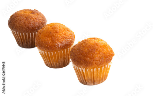 small cupcakes isolated