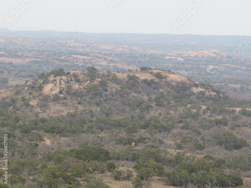 A rocky and desert like landscape at Enchanted Rock State Park in Texas. © ahmet