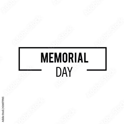 Happy Memorial Day Celebration Vector Template Design Illustration