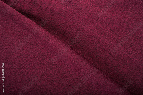 Crumpled red fabric texture