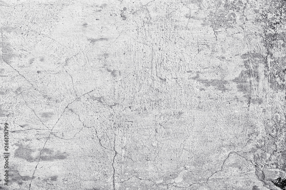 Texture of plaster on the wall. Gray background wall.