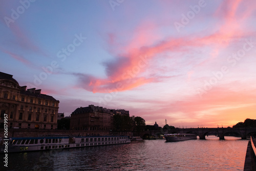 Paris at sunset