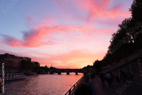 Paris at sunset