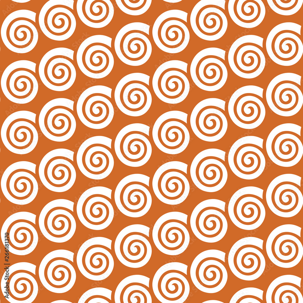 Greece vintage ethnic seamless pattern with swirls. Folk abstract repeating background texture