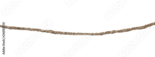 Rope isolated on white background and texture  with clipping path