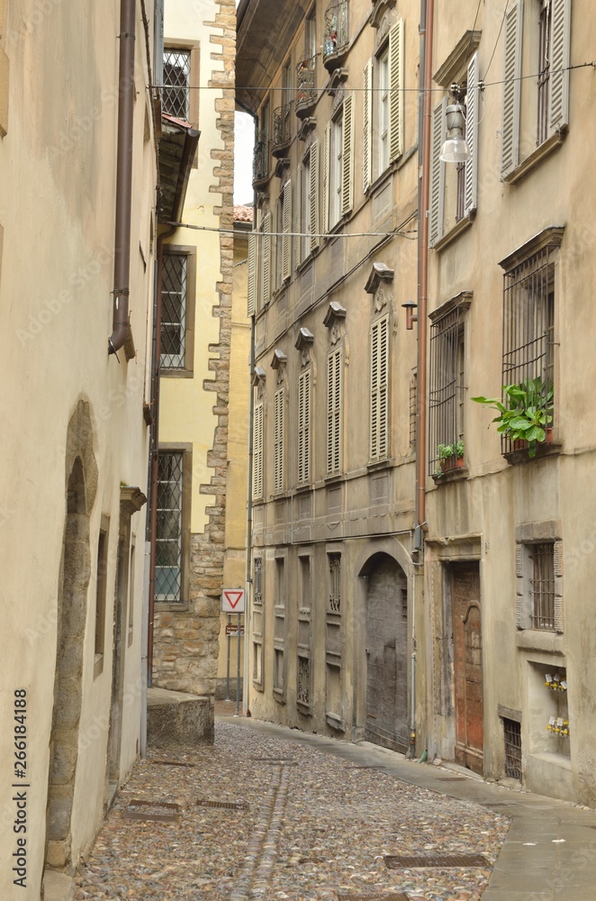 Alley in Bergamo, Italy