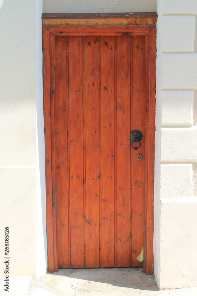 Plain wooden outside door 