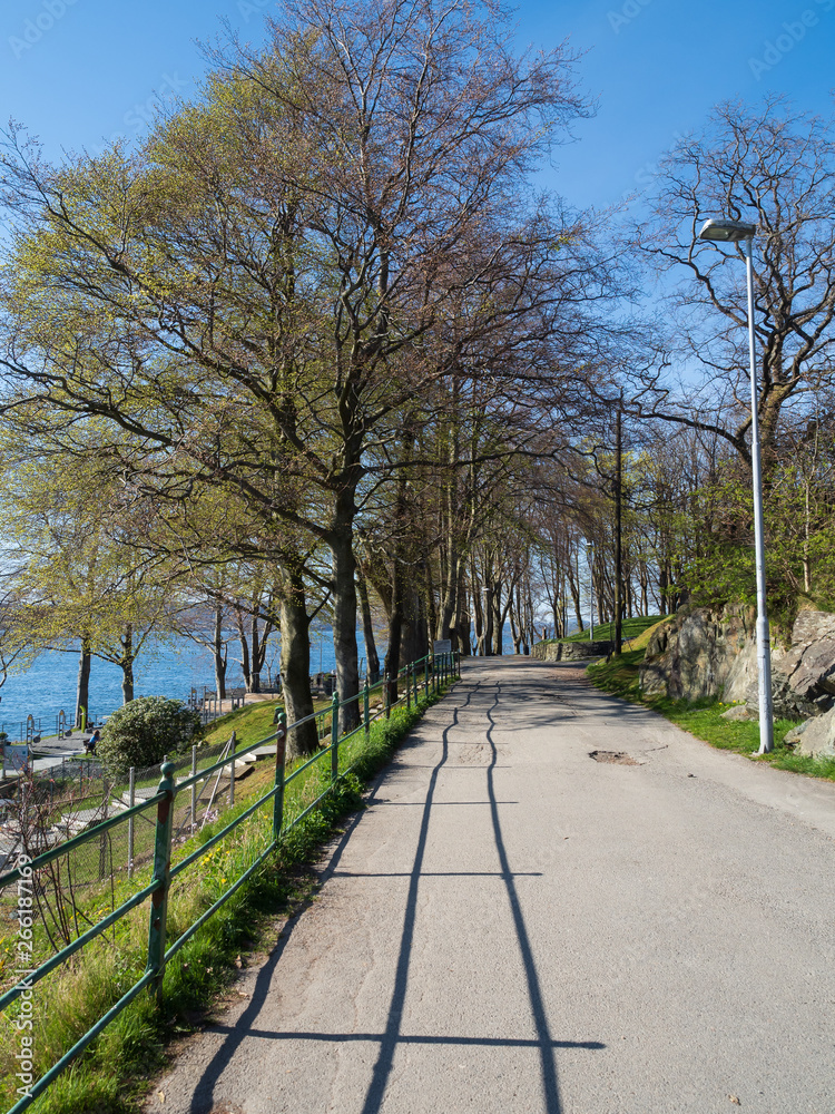 Nordnesparken park in Bergen, Norway Nordnesparken park in Bergen, Norway
