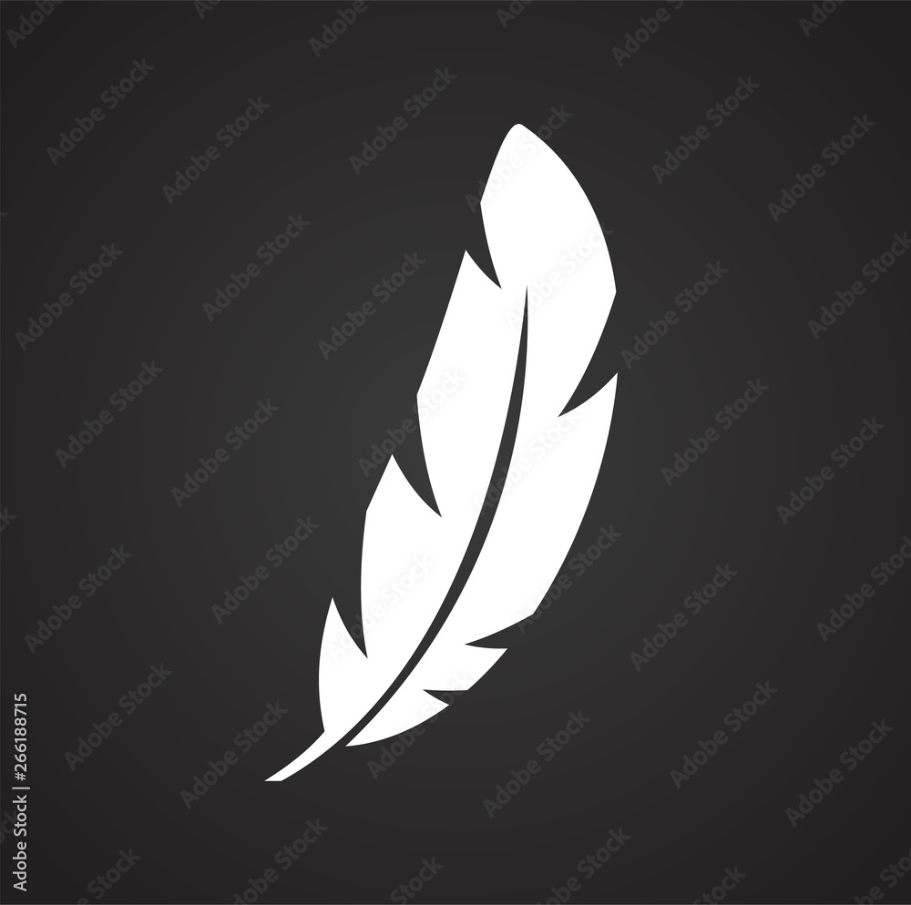 Feather icon on background for graphic and web design. Simple vector sign. Internet concept symbol for website button or mobile app. Feather icon on background for graphic and web design. Simple vector sign. Internet concept symbol for website button or mobile app.