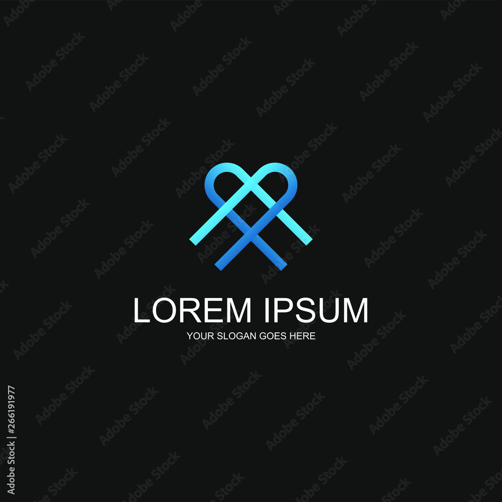 Obraz premium Logo set for technology modern