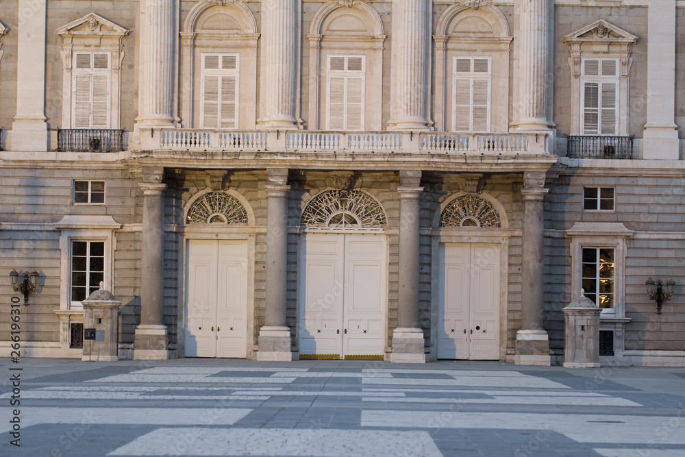 facade of palacio Real in Madrid