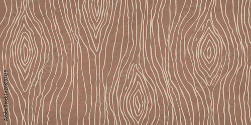 Dark brown wooden cutting, chopping board, table or floor surface. Wood texture. Vector illustration