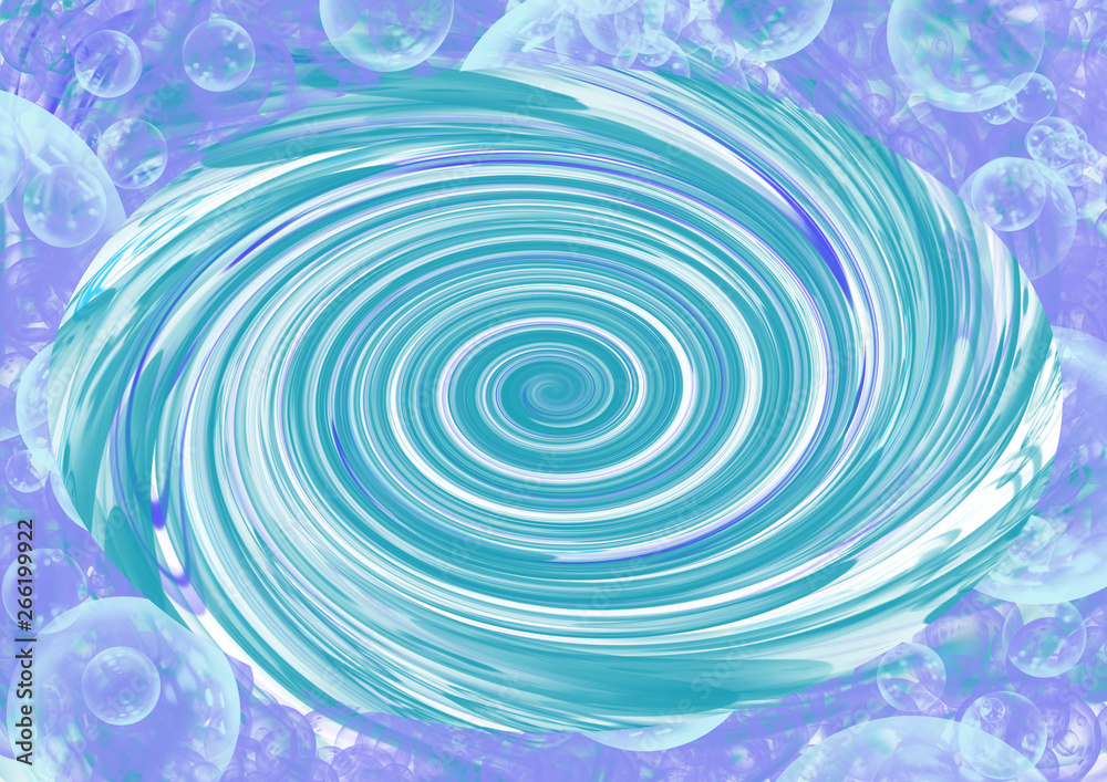 Fototapeta premium spirale eau fond