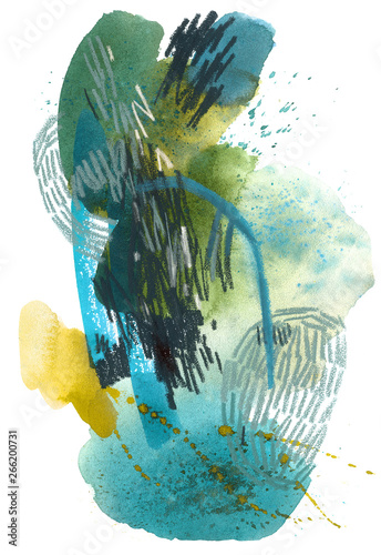 Watercolor abstract drawing...