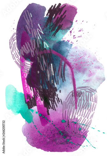Watercolor abstract drawing...