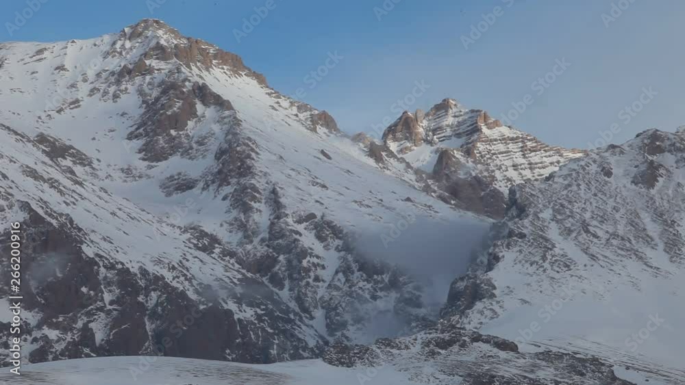 Aladaglar Mountain Range view in Toros Mountains, Nigde, Turkey. Aladaglar is most important mountain range in Turkey.