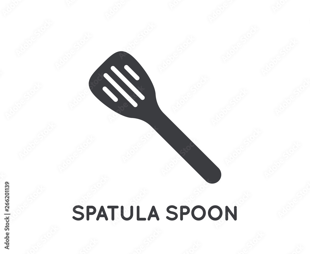 Kitchen Spatula Spoon Vector Element or Glyph Icon, Illustration Ready for Print or Plotter Cut. Kitchen Spatula Spoon Vector Element or Glyph Icon, Illustration Ready for Print or Plotter Cut.