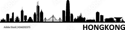 HongKong City Skyline Vector