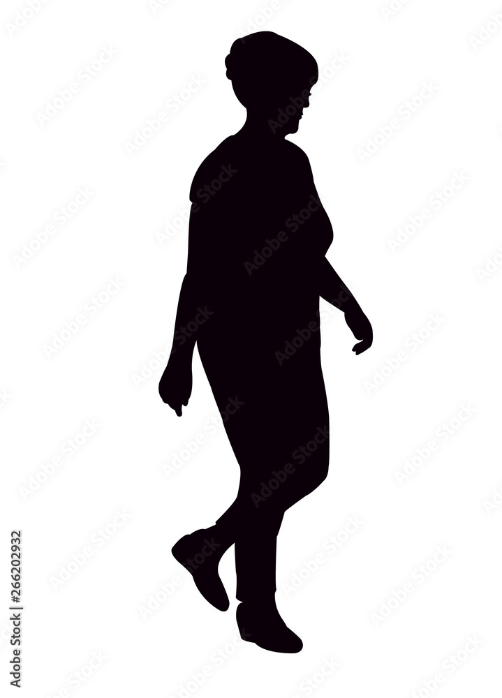 woman body silhouette vector