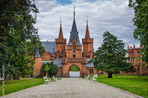 Hradec nad Moravici castle in the summer, Czech Republic