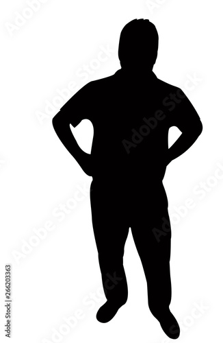 a man body silhouette vector