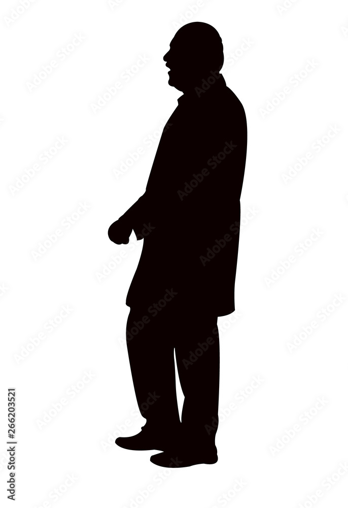 a man body silhouette vector