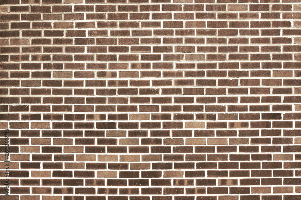 Old red brick wall background texture