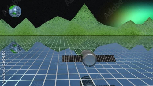 Satellite against the planet - old game allegory.