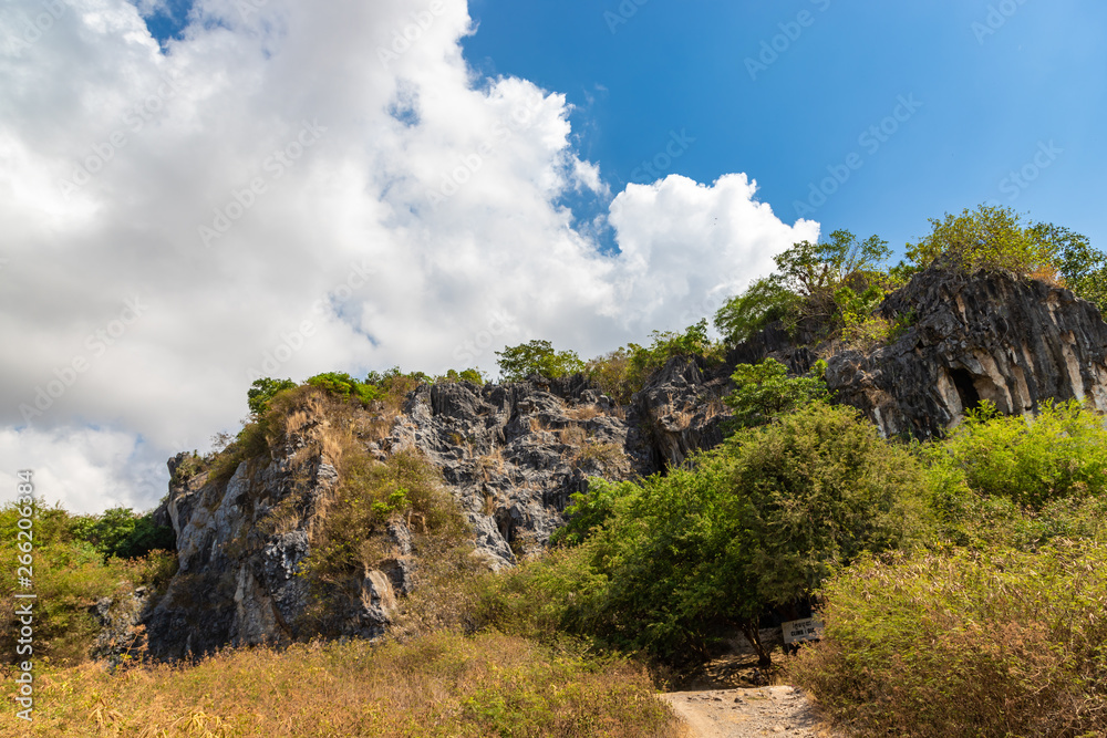 Rocks near Phnom Kbal Romeas Cave., located near Kampot, Cambodia.