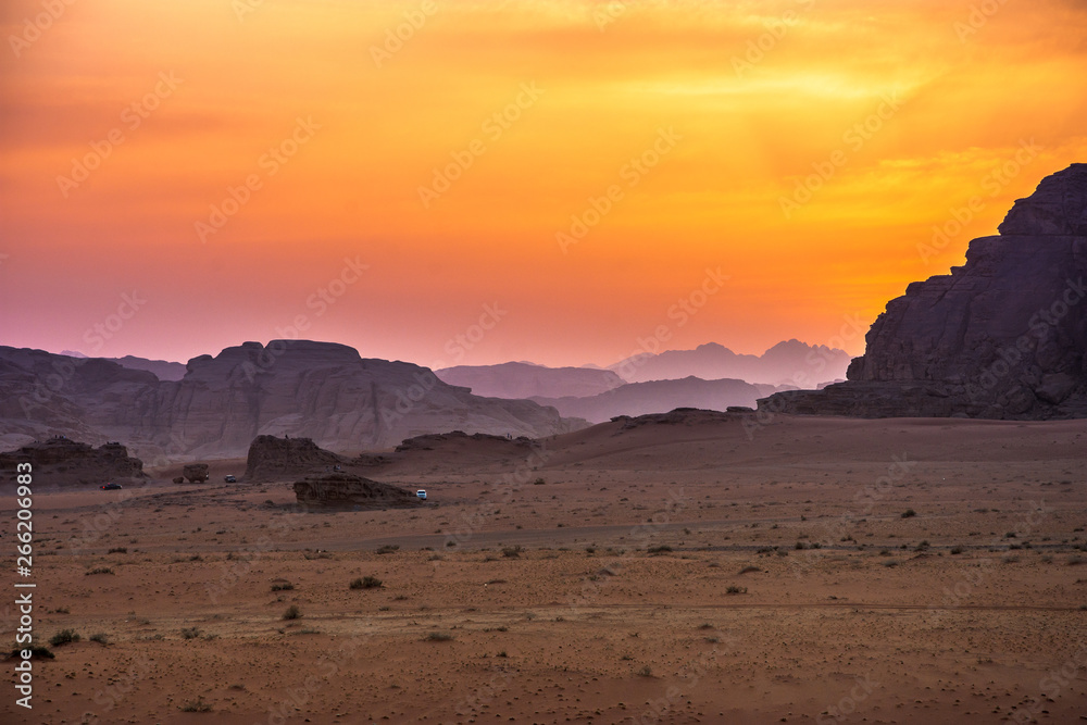 Wadi Rum desert in Jordan