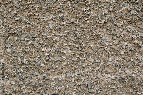 Abstract texture of a gravel wall background