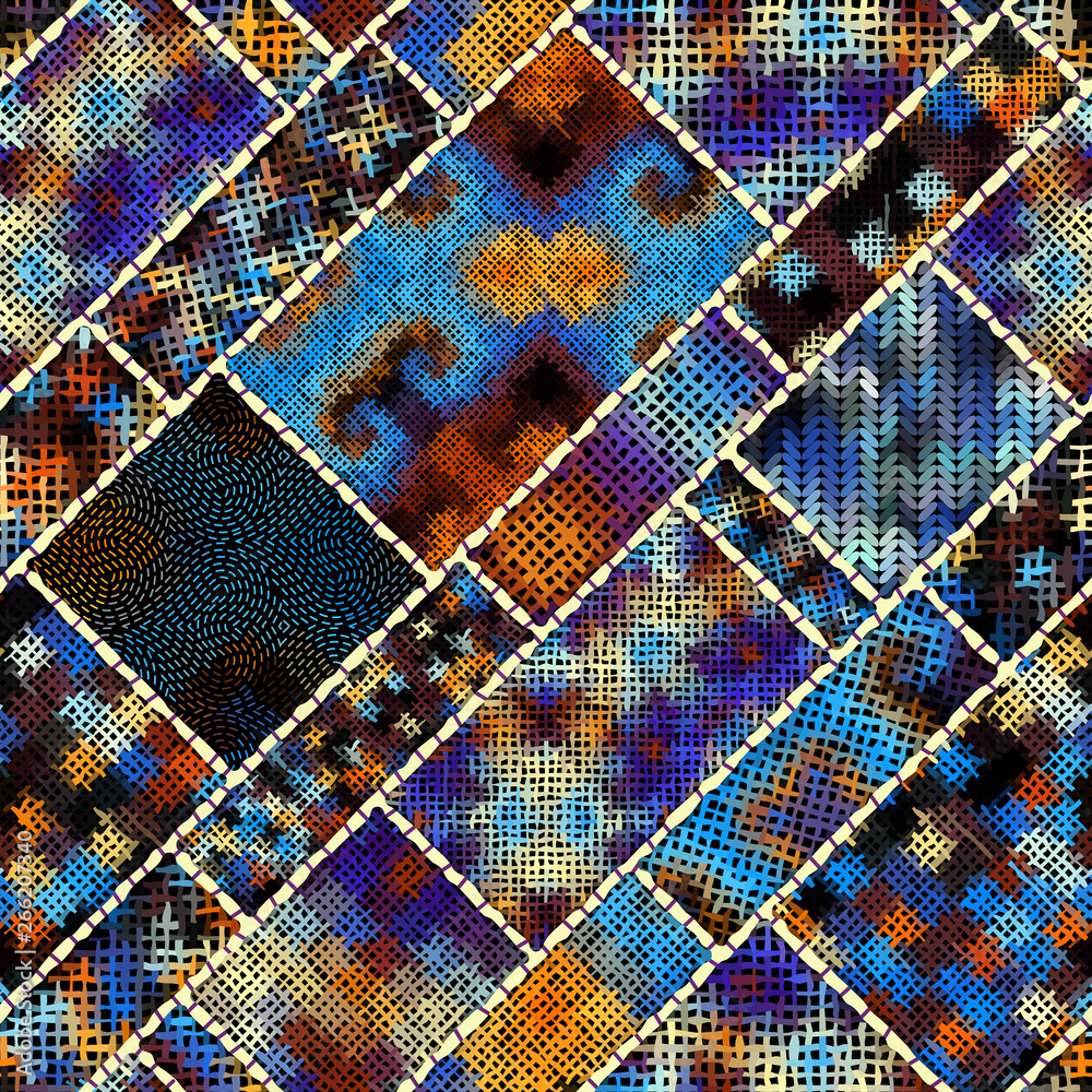 Imitation of a texture of rough canvas. Seamless pattern. Imitation of a texture of rough canvas. Seamless pattern.