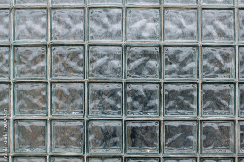 Pattern of glass texture block wall background