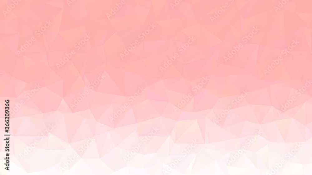 Fototapeta premium Light pink modern low poly style background with triangle pattern, vector illustration template