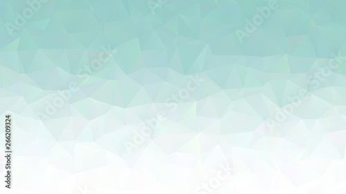 Light turquoise abstract polygonal background with triangle design, vector illustration template