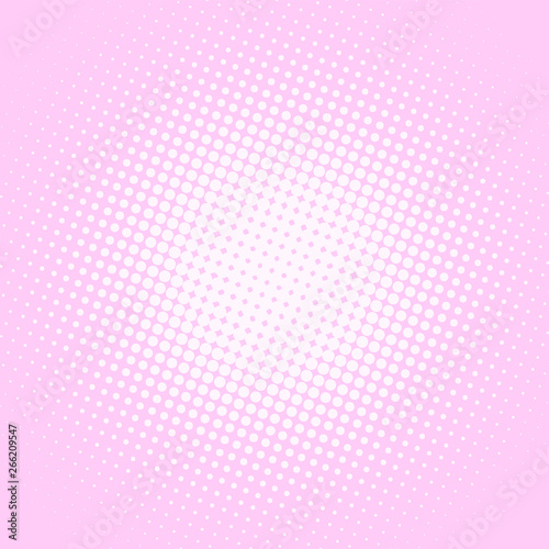 Light pink pop art background with halftone dots design, abstract vector illustration in retro comics style
