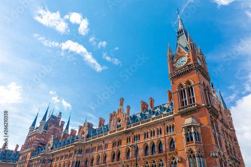 Exterior of King's Cross St. Pancras International Railways Station, London